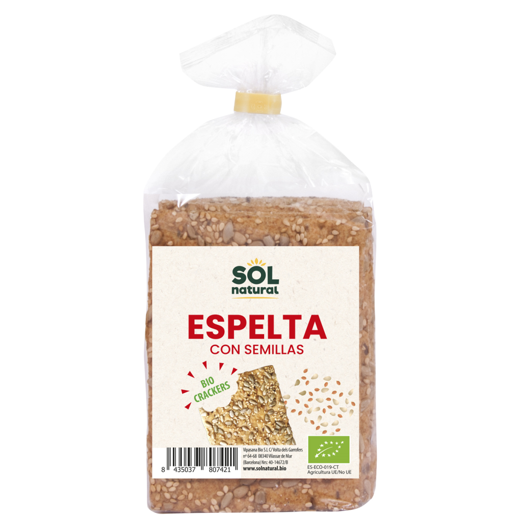 Cracker di farro con semi Bio Sol Natural 200 g