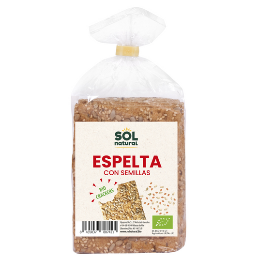 Crackers à l'épeautre et aux graines Bio Sol Natural 200 g