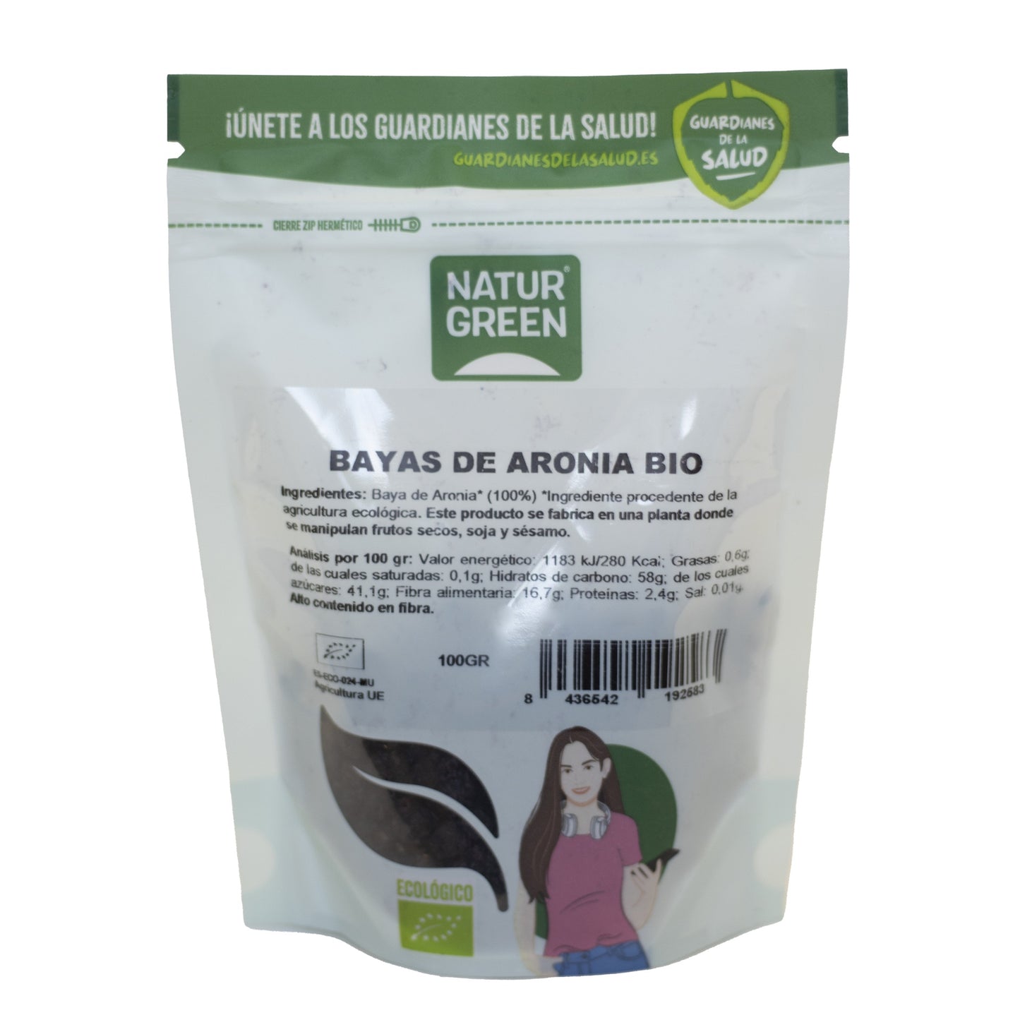 Aronia-Beeren Naturgreen 100 g