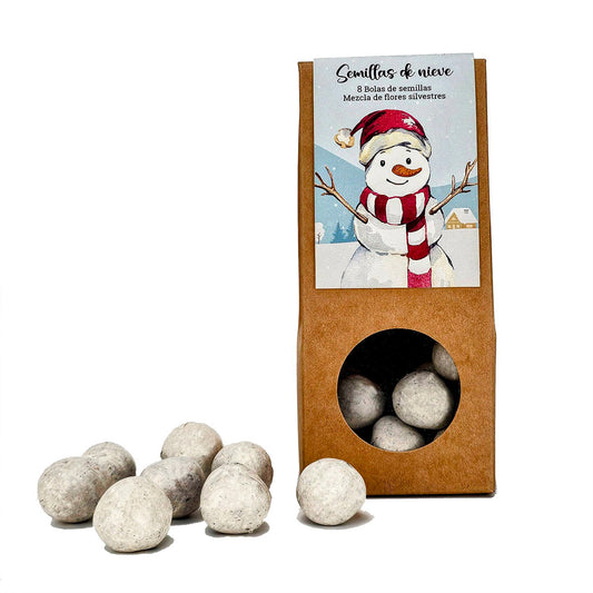 Pflanzbare Samenkugeln Schneemann Ideales Geschenk, Garden Pocket