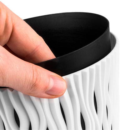 Bloempot Duna met witte inzet D 22 x 19