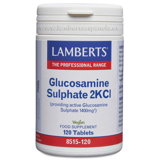 Sulfate de glucosamine 2KCl 1400 mg Lamberts 120 comprimés