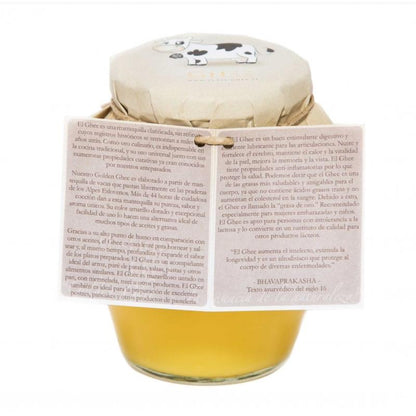 Golden Ghee Bio Geklaarde boter van koeienmelk Golden Ghee 370 ml