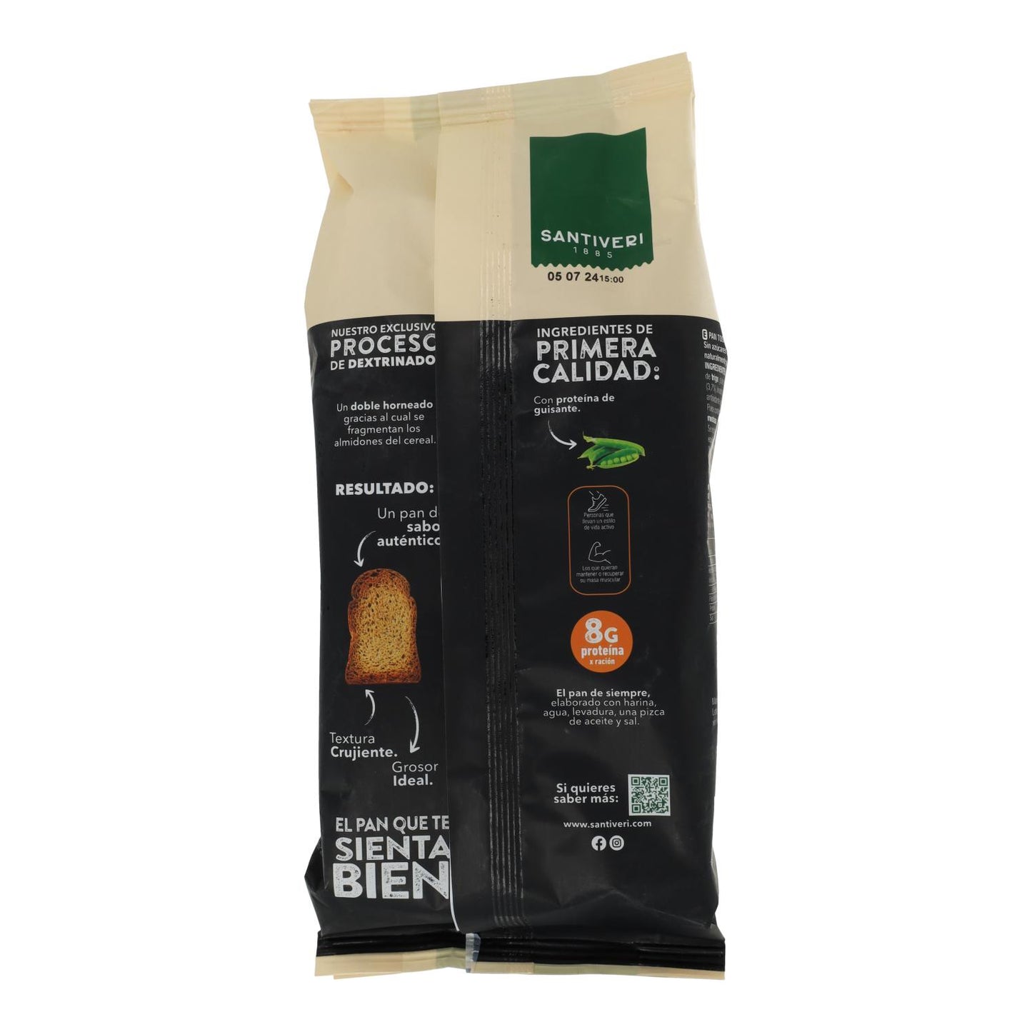 Pane tostato proteico 25% proteine Santiveri 240 g