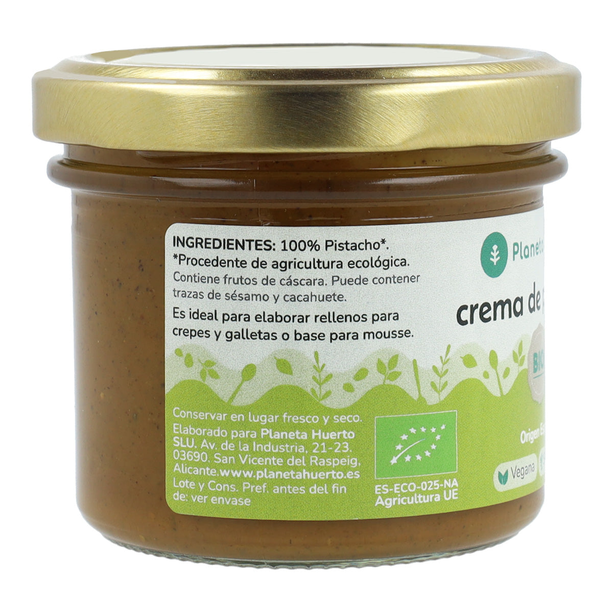 Confezione da 2 creme al pistacchio 100% ECO Planeta Huerto 100 g