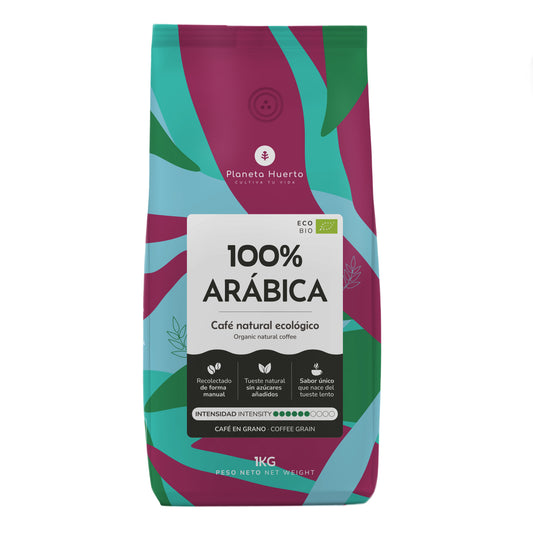 Eco 100% Arabica Kaffebönor Planeta Huerto 1 Kg