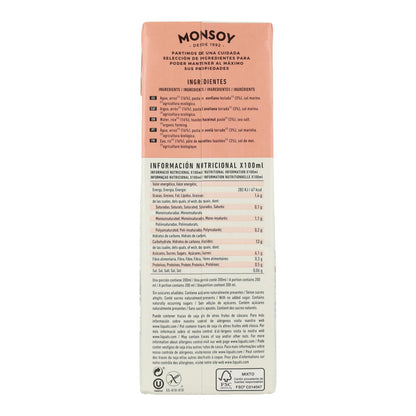 Monsoy Organic Rice and Hazelnut Drink 1 L