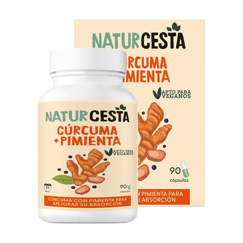 Kurkuma + pieprz 90 kapsułek 440 mg Naturcesta