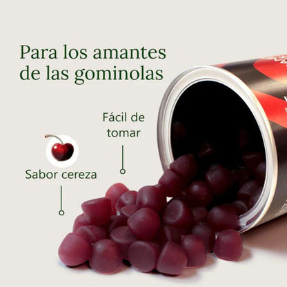 Ashwagandha i geléhallon med körsbärssmak Aldous Bio 120 geléhallon