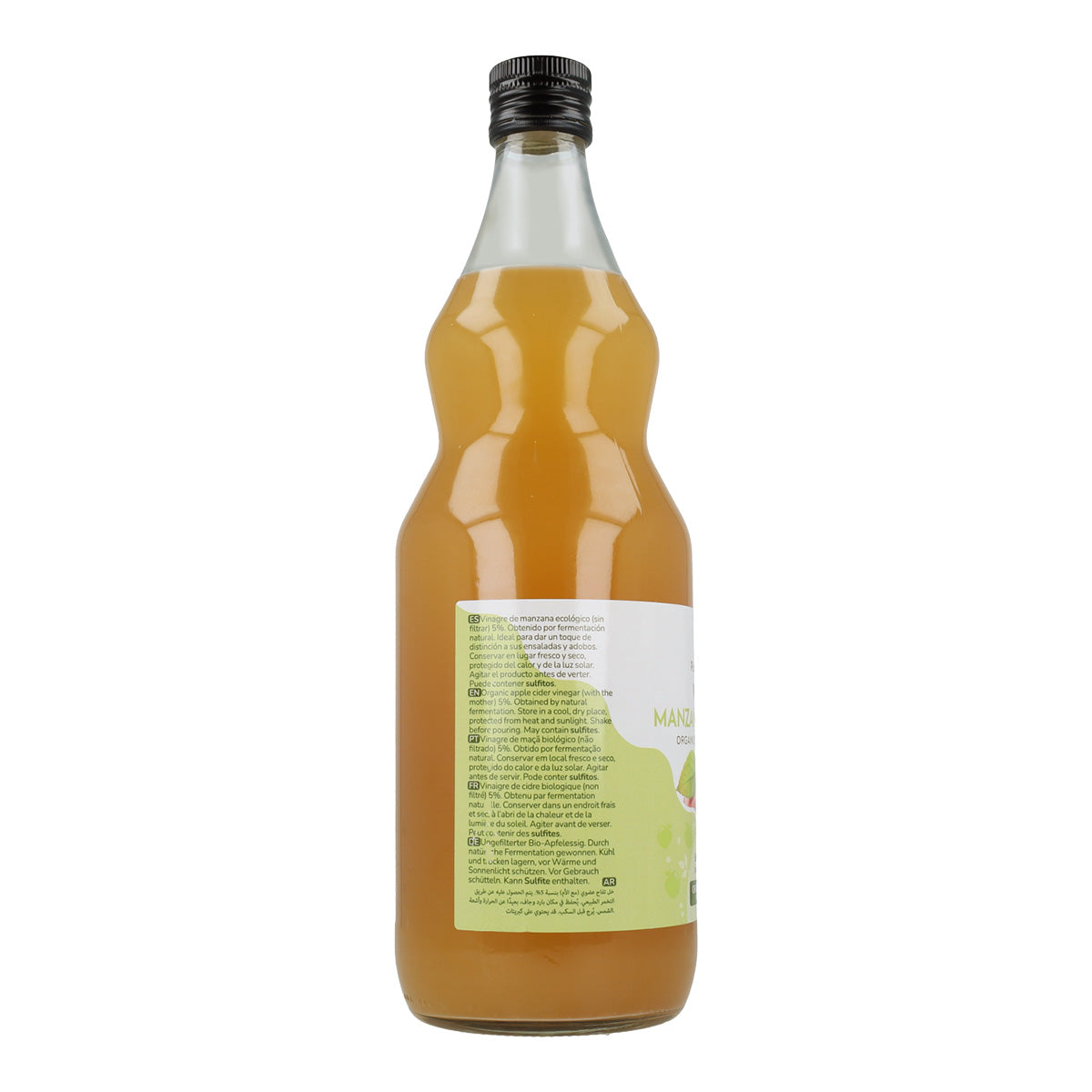 Packung 2x Ungefilterter Bio-Apfelessig mit Essigmutter Planeta Huerto 1 l