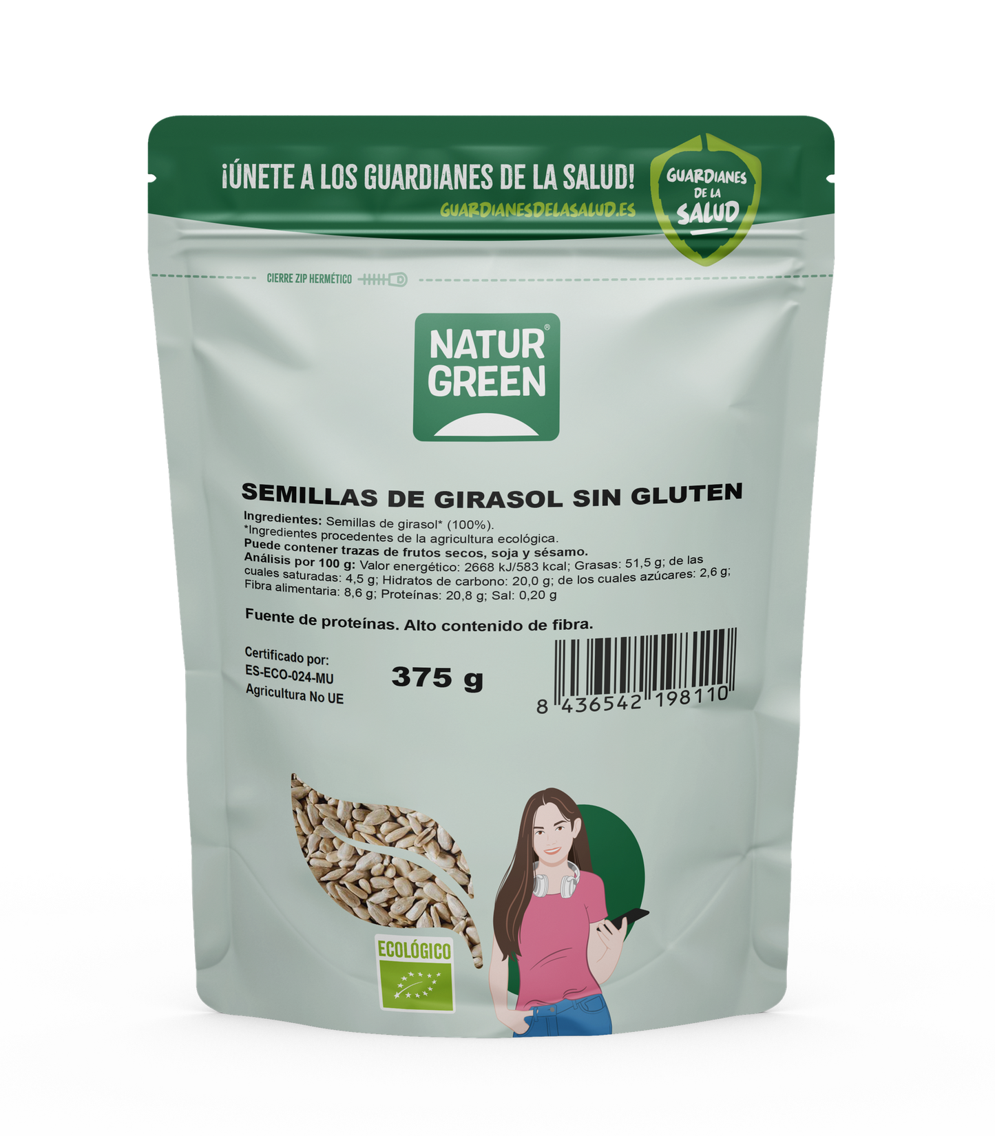 Semi di girasole biologici Naturgreen 225 g