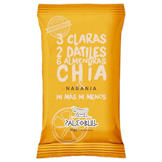 Barre énergétique aux dattes, amandes, chia et orange PaleoBull, 50 g