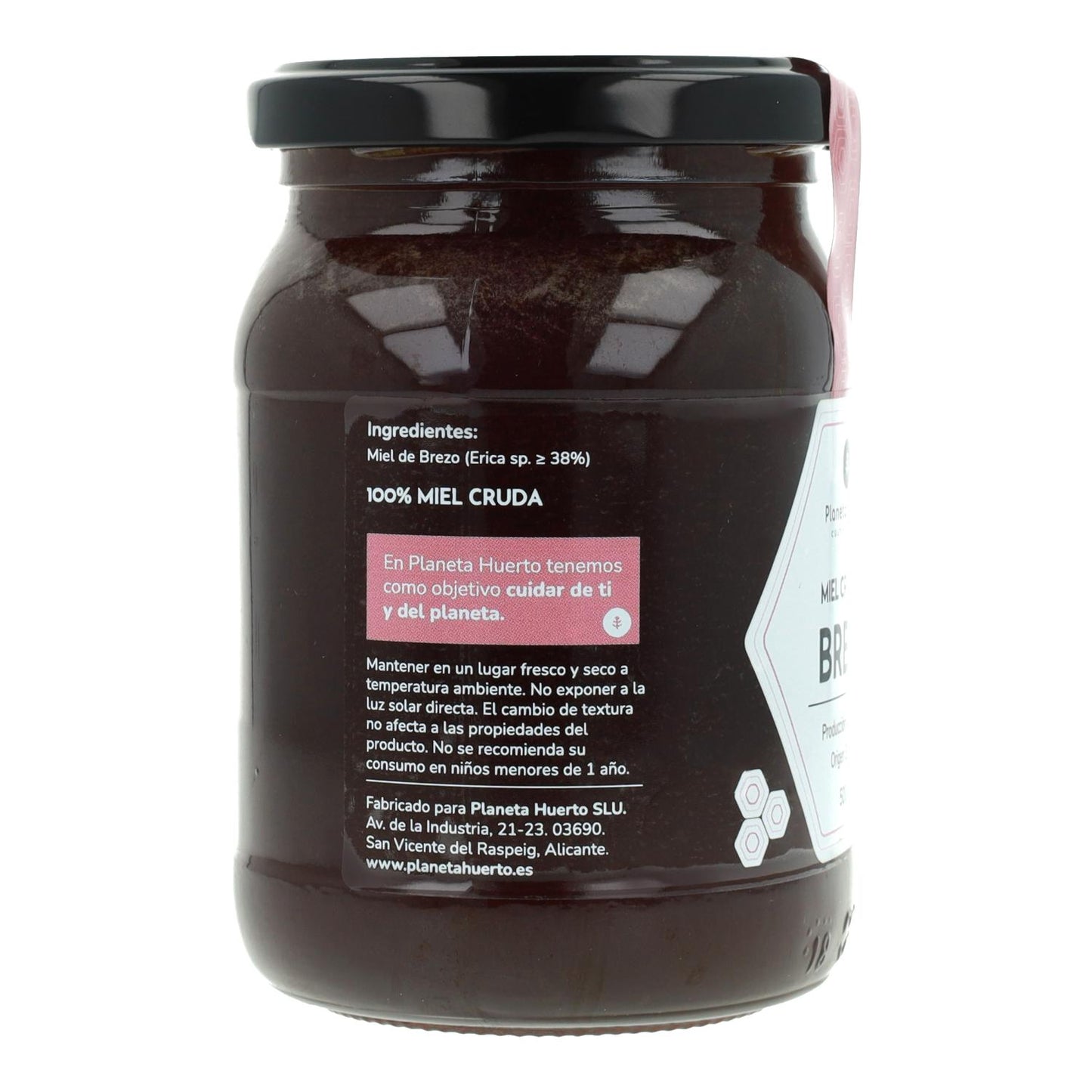 Pack 6x Miel Cruda de Brezo Planeta Huerto 500 gr