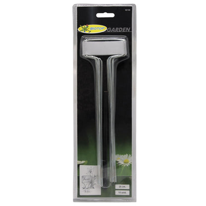 Etichette in zinco 25 cm Biotop – 10 unità + matita per orto e giardino
