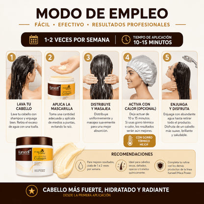 Mascarilla Capilar Colágeno Karseell 500 ml