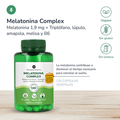 Pack 3xMelatonin complex Planeta Huerto 120 caps