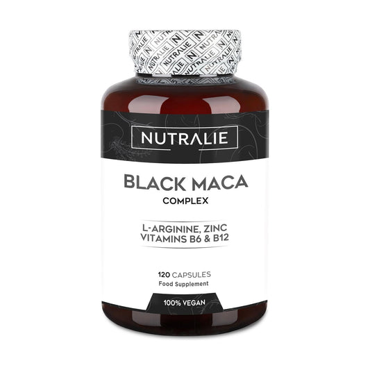 Nutralie Complexe de maca noire andine + vitamines B6 + B12, 120 gélules