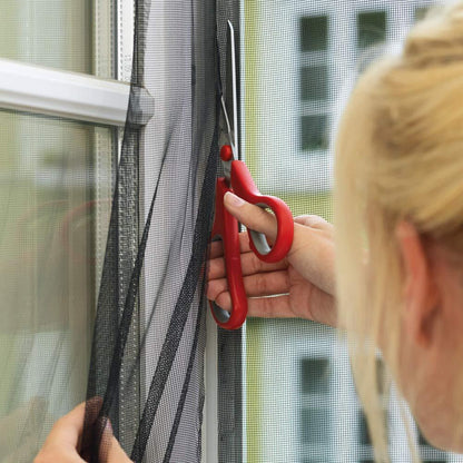 Black Mosquito Net for Doors, 2 pcs, 2 x 0.65 x 220 cm, Tesa