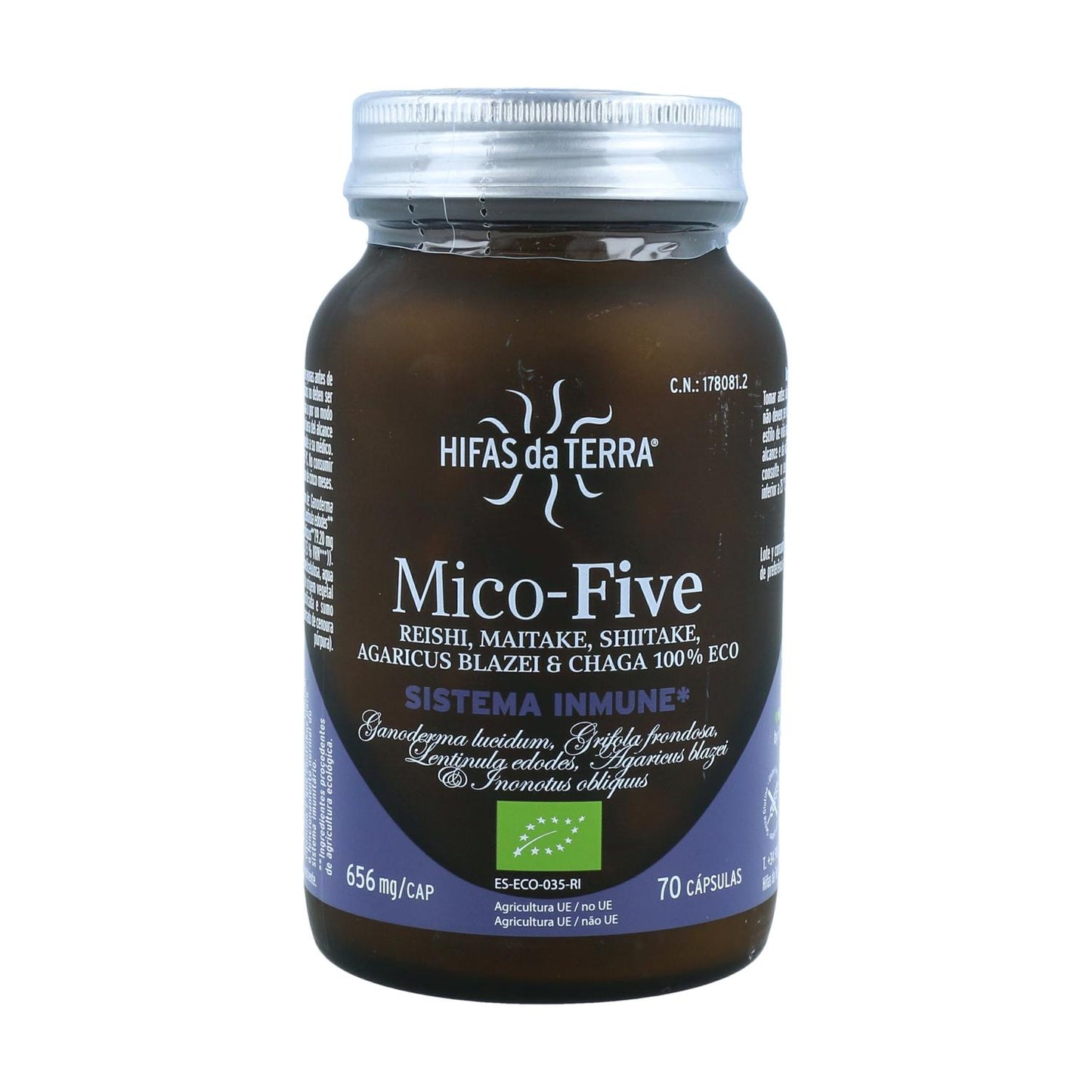 Mico five BIO +Chaga Hifas da Terra Nueva form. 70 gélules