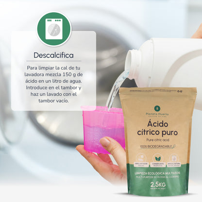 Pack 3xZitronensäure Planeta Huerto 1 Kg