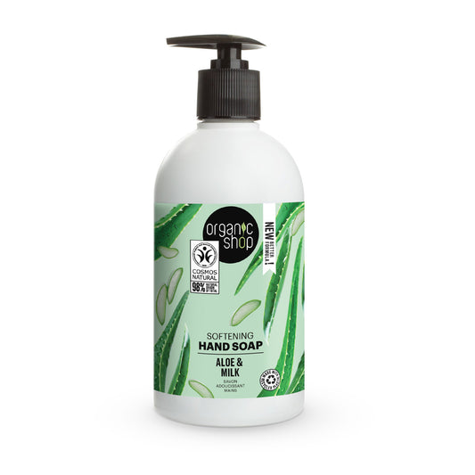 Delikatne mydło do rąk Aloe z Barbadosu Organic Shop 500 ml