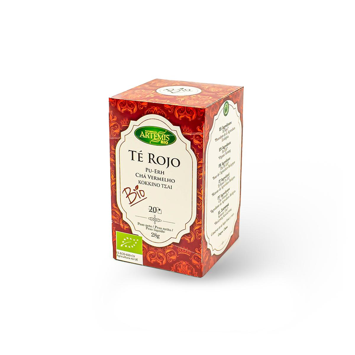 Czerwona herbata Puerh w torebkach Eco 20 filtrów Artemisbio