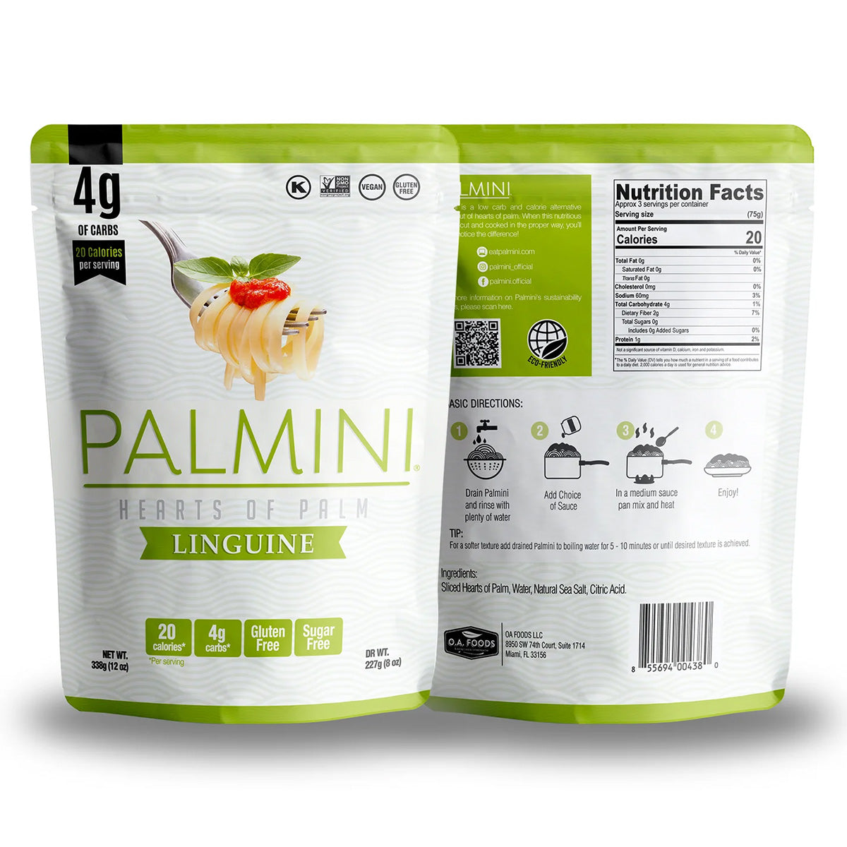 Linguine-Nudeln aus Palmherzen Palmini 338 g