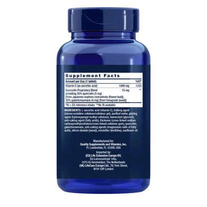 Vitamine C et quercétine phytosome, Life Extension 250 comprimés