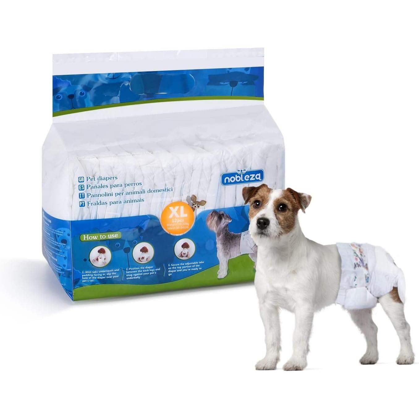 Hundblöjor för tikar XL Nobleza 12 st