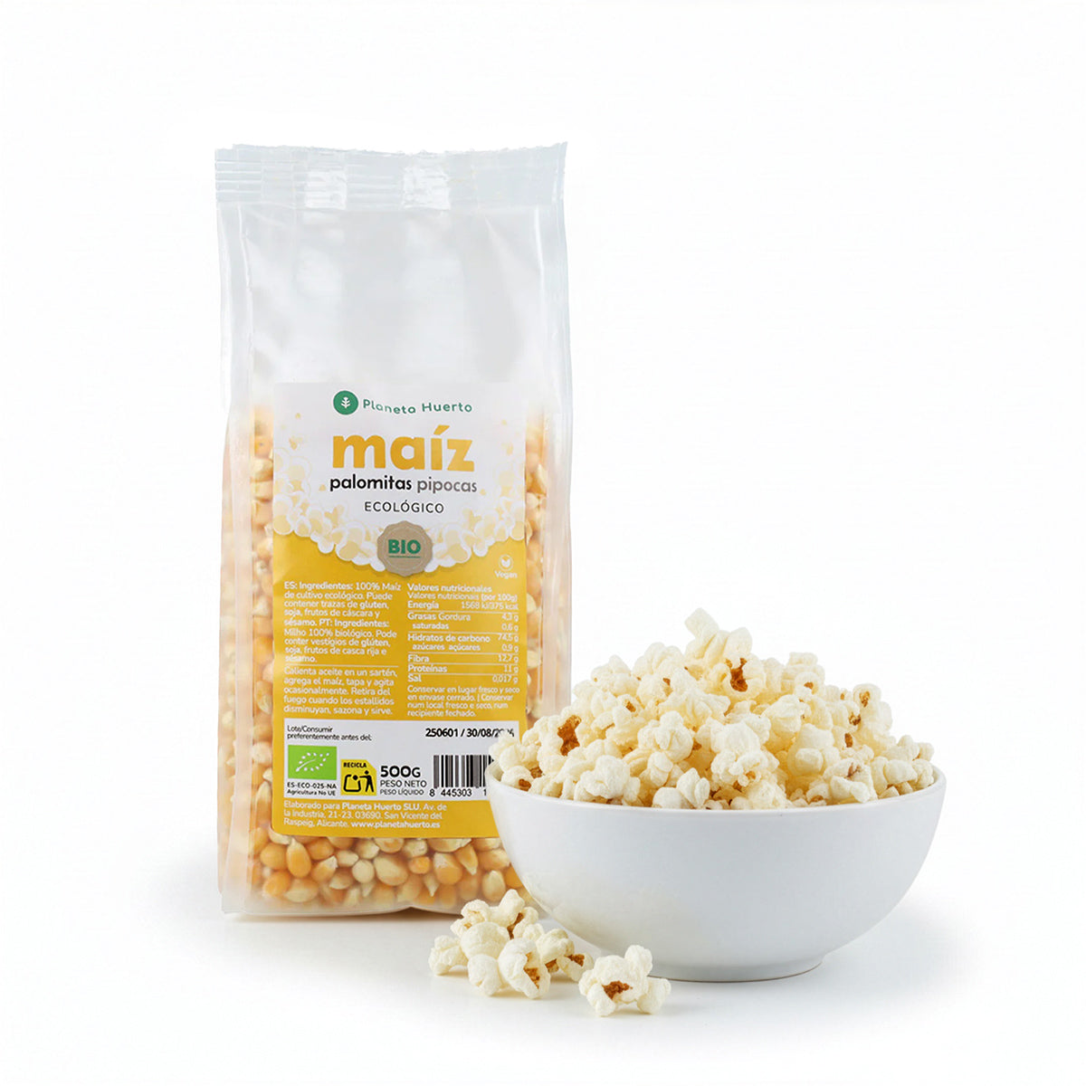 Maíz para palomitas ECO Planeta Huerto 500 g