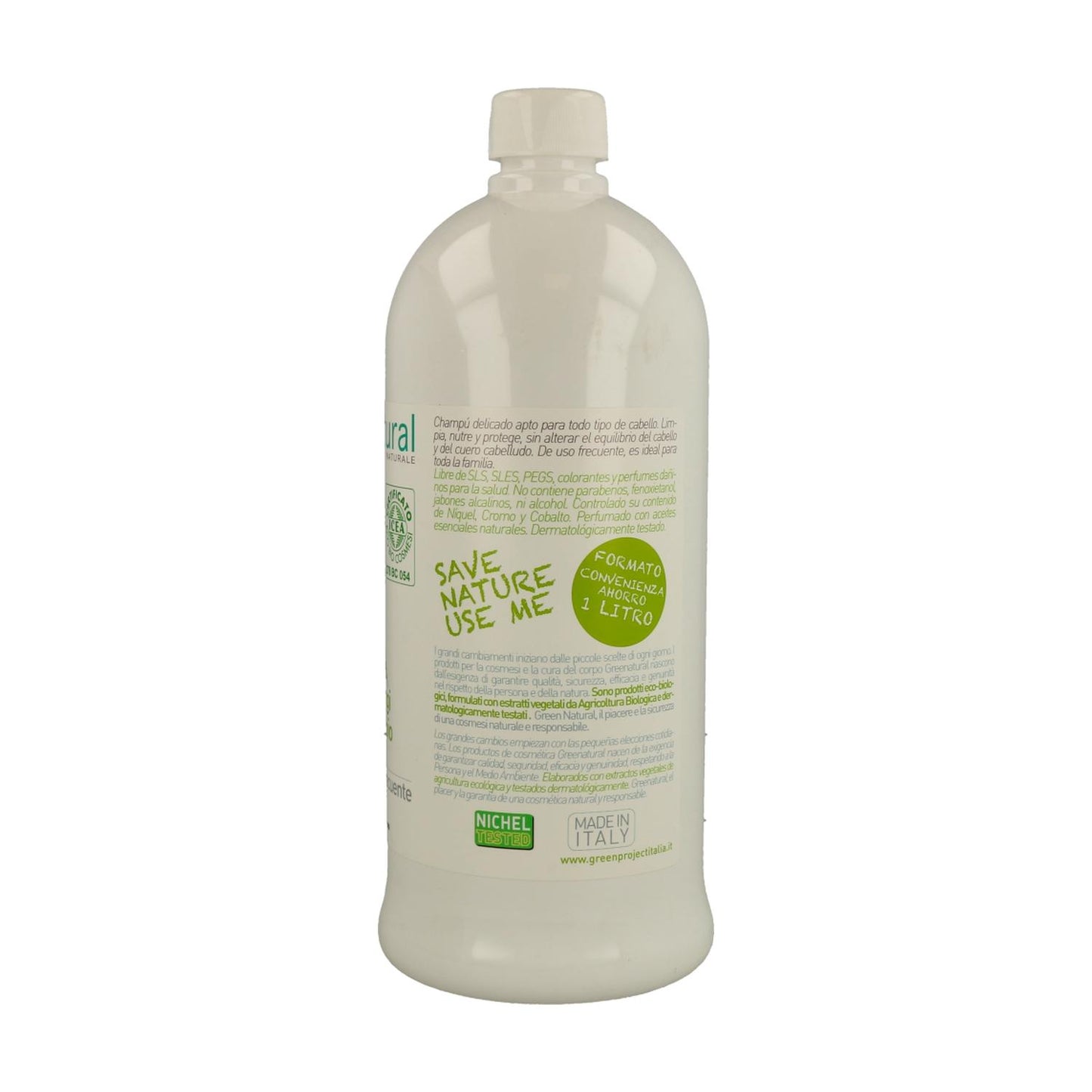 Shampoo per lavaggi frequenti lino e ortica Greenatural 1 L