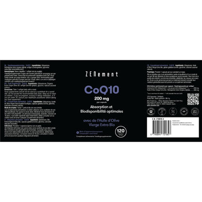 Coenzym Q10 200 mg, Zenement, 120 Tabletten
