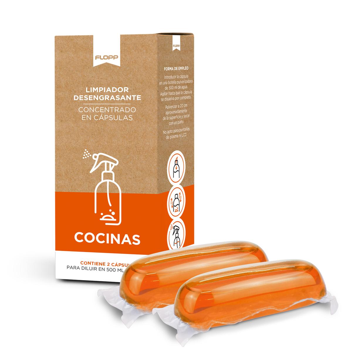 Confezione da 2 x Sgrassante ECO Refill Flopp 2 capsule