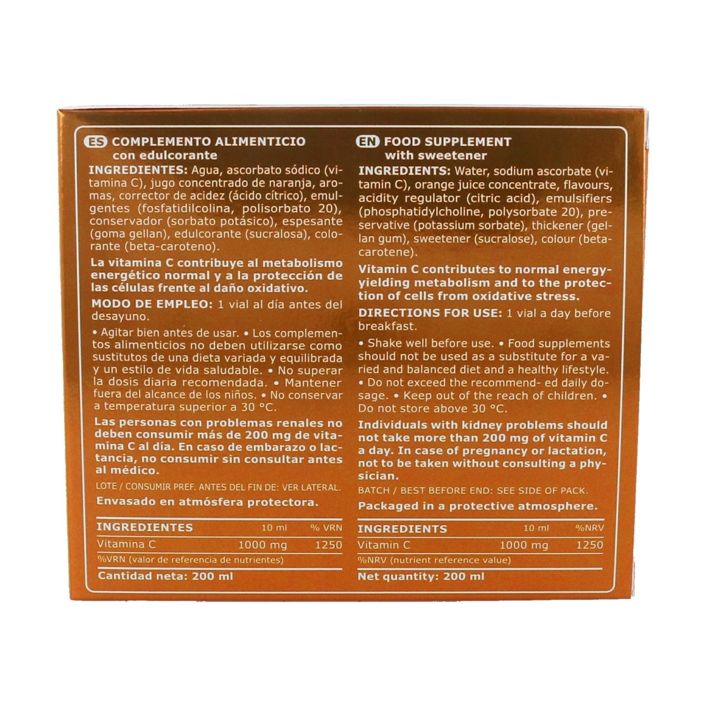 Pack of 2 liposomal vitamin C Marnys 20 vials