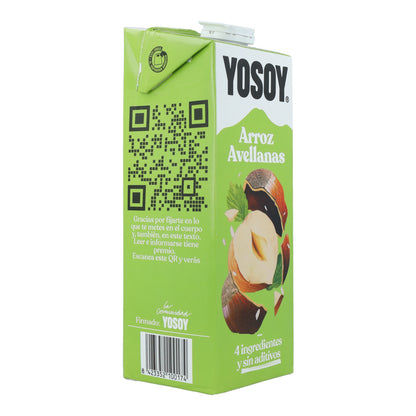 Bevanda di riso e nocciole YOSOY 1L