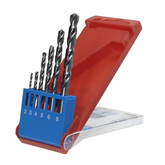 Set van 6 Silver Star-boortjes van 2-8 mm