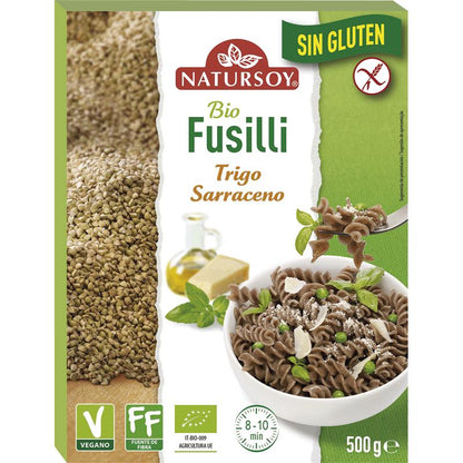 Gluten-free Buckwheat Fusilli, 500 g. Natursoy