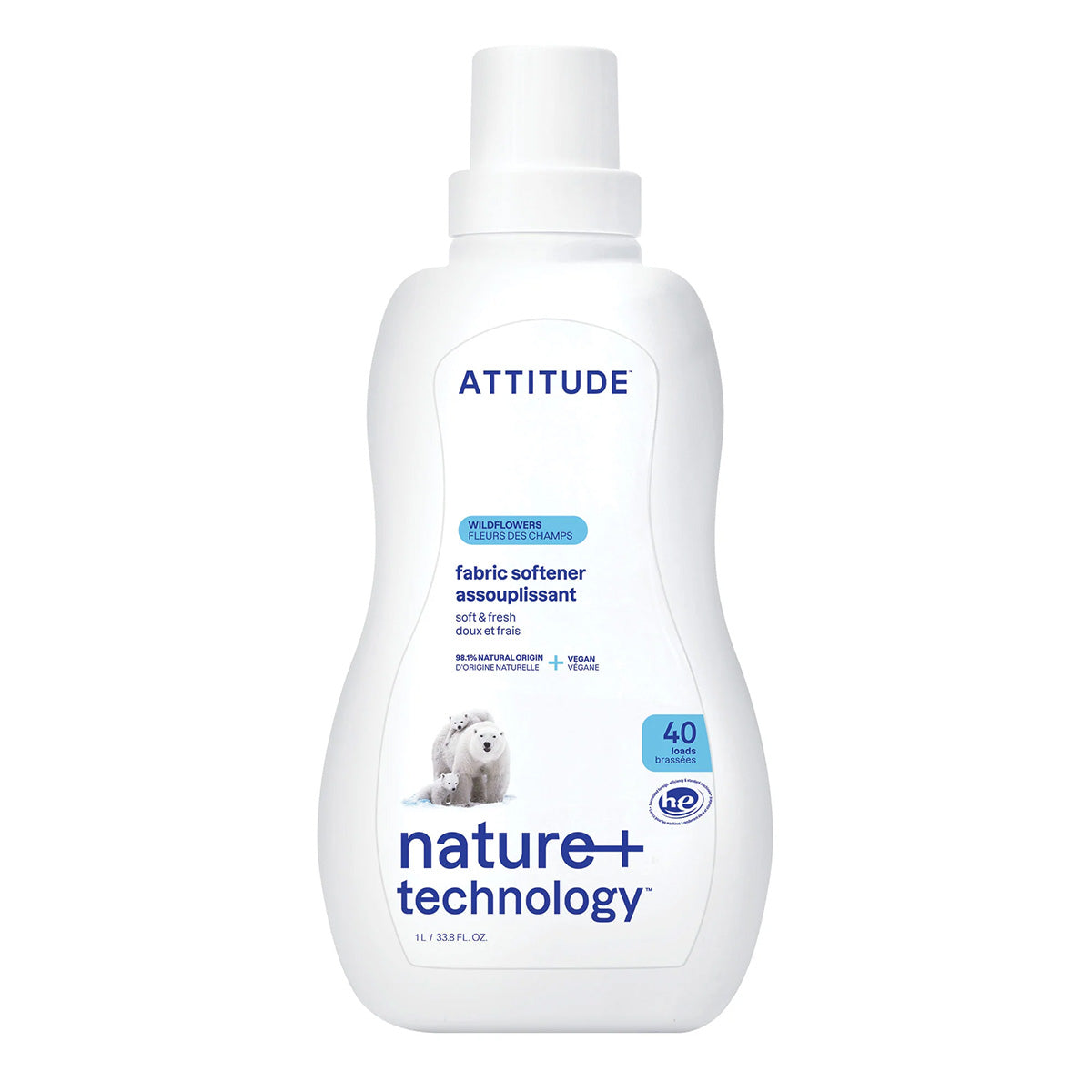 Ammorbidente  fiori selvatici 40 dosi Attitude 1 L