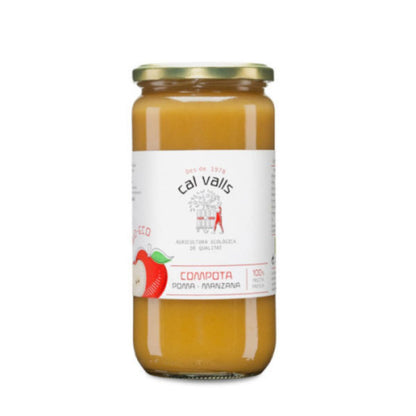 Confezione da 6x Composta di mela Eco Cal Valls 700 g