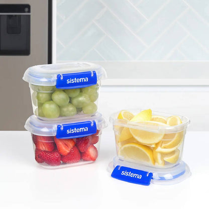 Pack de récipients hermétiques Sistema Klip It+ 3x400 ml