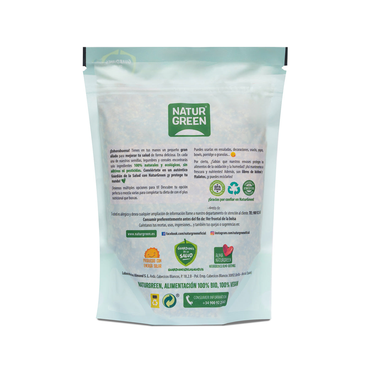 Salatmischung mit 6 Samen, NaturGreen, 450 g