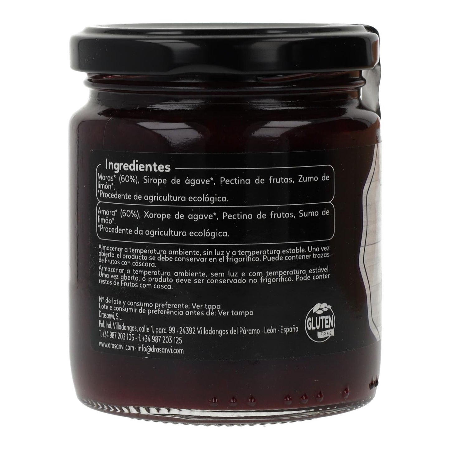Marmellata extra di more senza zucchero BIO Ecosana 260 g