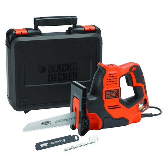 Sierra Scorpion 500W AutoSelect + 3 zaagbladen en koffer Black+Decker RS890K-QS