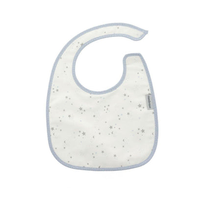 Babero cuadrado con Velcro Celeste 20x26 cm. Color Rosa