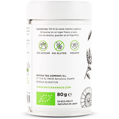 Tè Matcha Cerimoniale 100% biologico Matcha & CO 80 g