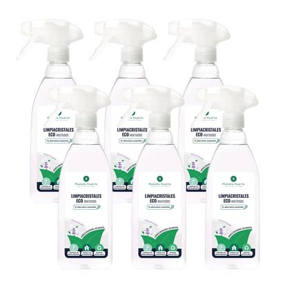 Pack 6xGlass Cleaner & Multipurpose Eco Planet Orchard 750ml