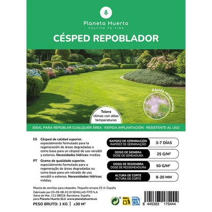 Semi di erba ripopolante Planeta Huerto 1 kg