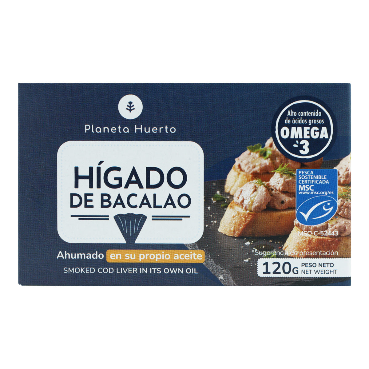 Planeta Huerto Cod Liver in its own Oil 120 g