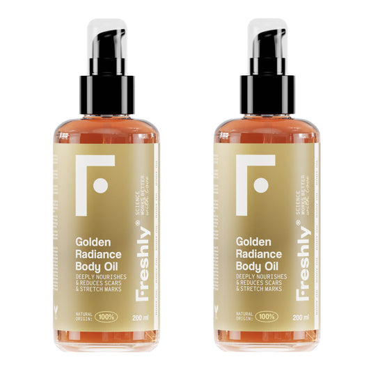 2x Golden Radiance Freshly lichaamsolie 200 ml
