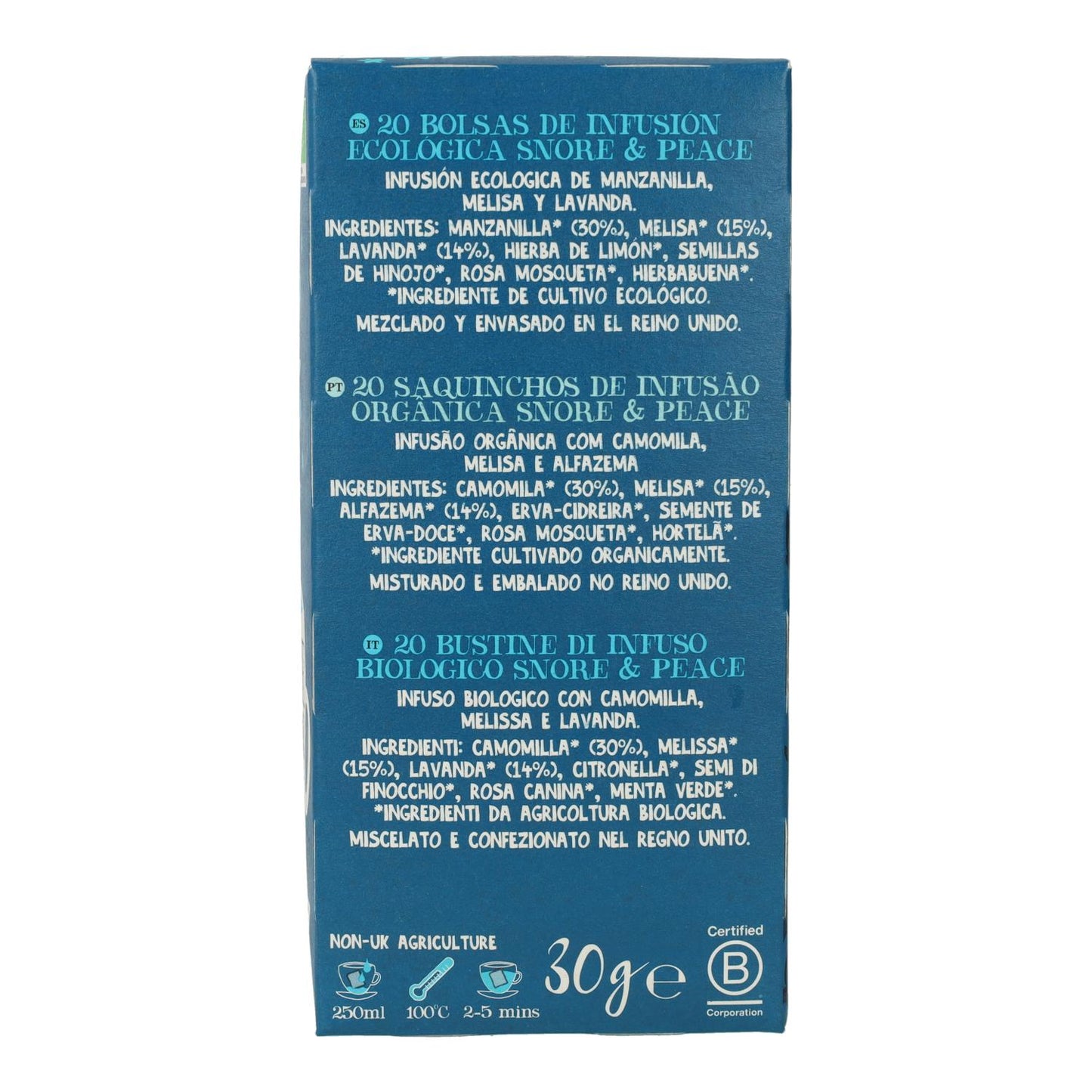 Infusion Snore & Peace Bio Cupper 20 sachets